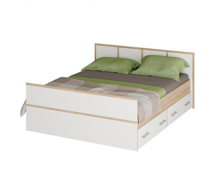 Сакура Кровать 1,4м light 1550 сонома