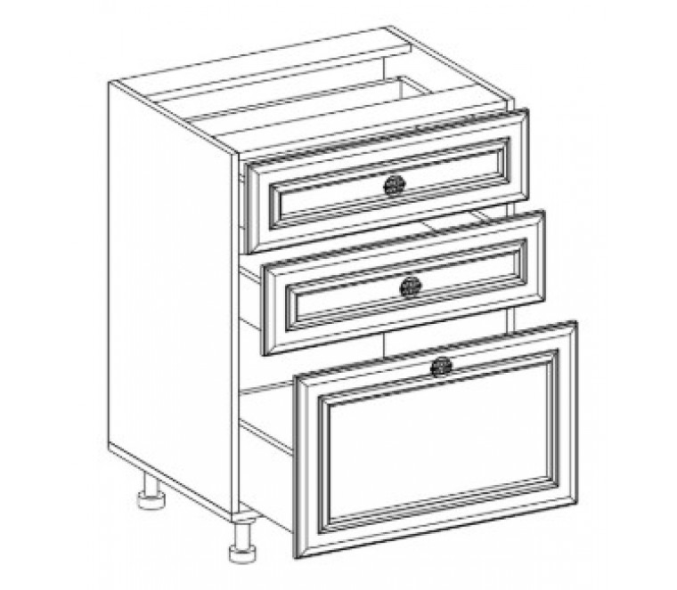 КМ Бьянка шкаф нижний 3 ящика СЯ-60
