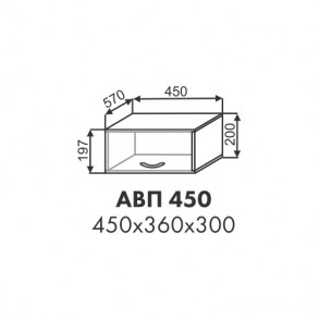 Анабель шкаф антресоль АВП 450