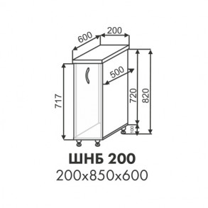 Анабель шкаф нижний бутылочница ШНБ 200