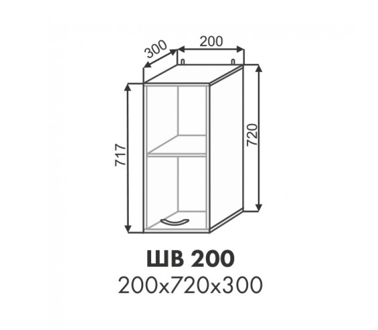 Анабель шкаф верхний ШВ 200
