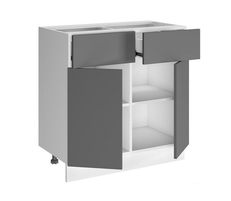 Квадро-2 Шкаф нижний 2 ящика Н-800ЯС BOX