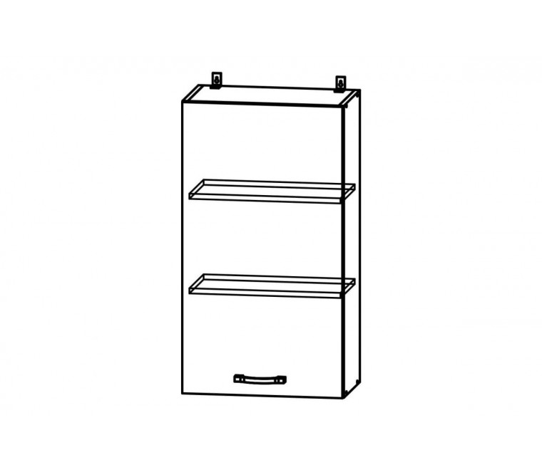 Гранд шкаф верхний высокий с 1-ой дверцей 600