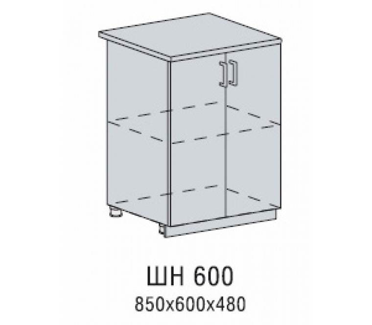 Валерия шкаф нижний 600