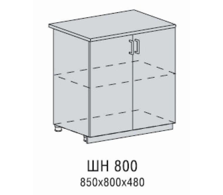 Валерия шкаф нижний 800