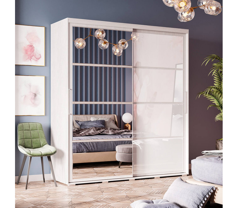 Шкаф-купе Крафт-6 1962 (Ясень белый)