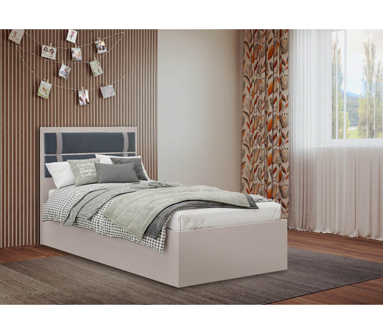 МС Чарли 2 Кровать №900М NEW, основание ЛДСП (кашемир)